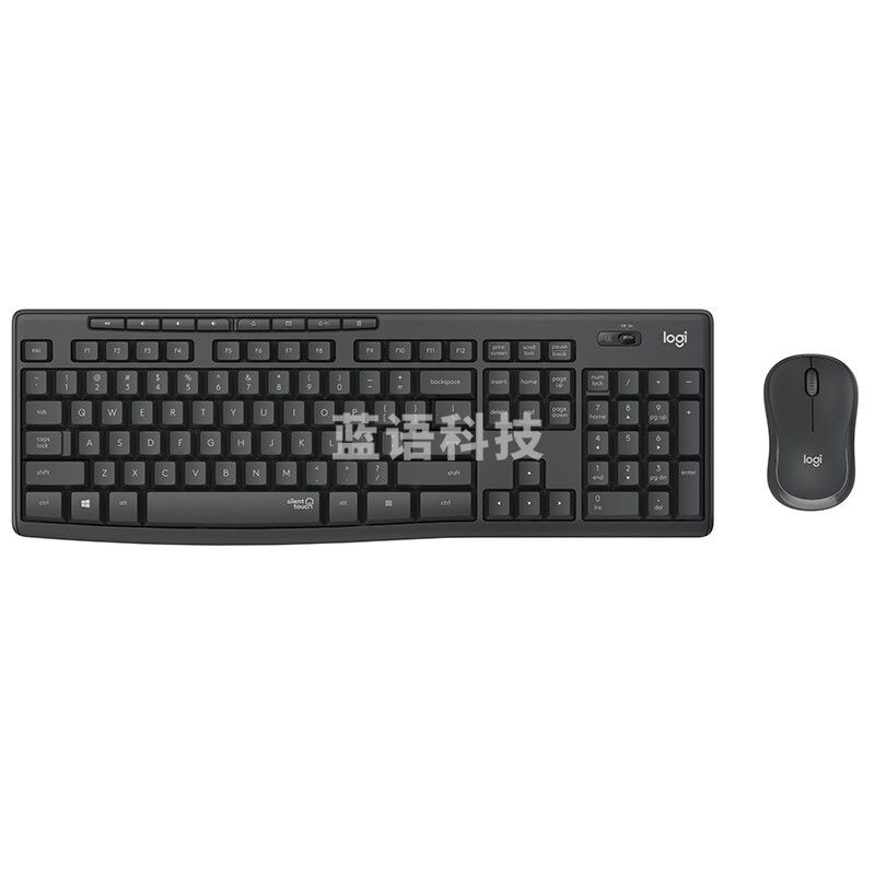 罗技 MK295 无线静音键鼠套装_黑色