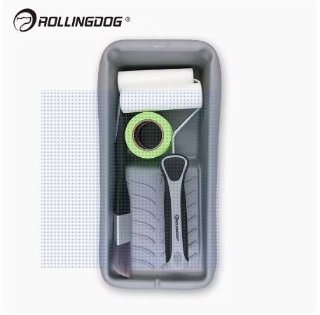 4英寸刷墙套装 乳胶漆补漆边角家具进口海绵小滚筒70199M&C28931