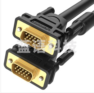 绿联(UGREEN)工程级VGA线 笔记本电脑连接电视显示器投影仪高清视频转接线延长线 vga3+6铜芯 10米 11633