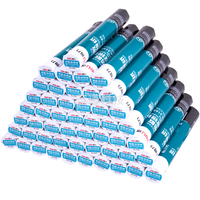 得力 3145 200卷装 57mm*30mm*6.5m 热敏收银纸TJRRSFYJD202302181814260