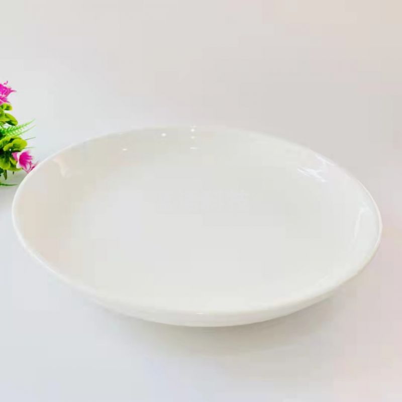 巨联(JULIAN) 10英寸 26CM景德镇骨瓷纯白深盘..