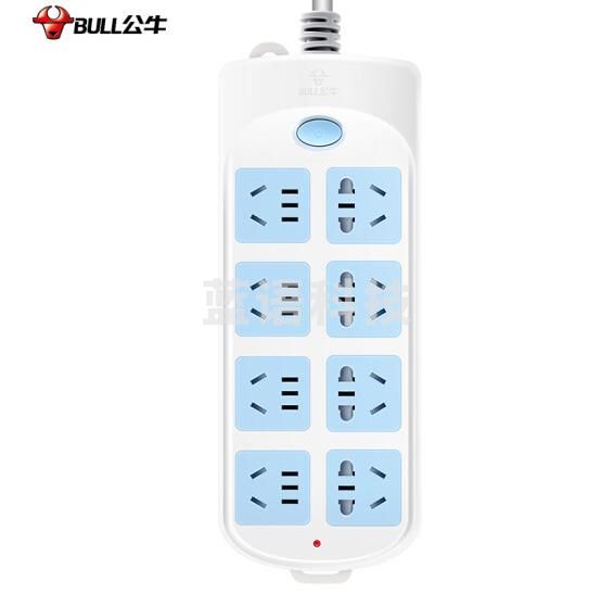 公牛 (BULL)拖线板插座 GN-604 总控8位 5米