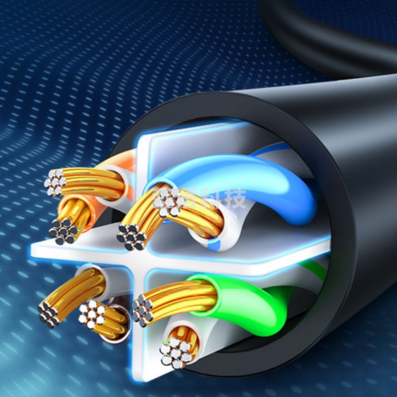 绿联 UGREEN 六类网线 20164 千兆网络连接线 10米 (黑色)