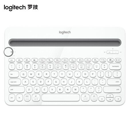 罗技(Logitech) K480 多设备蓝牙键盘 安卓手机电脑平板IPAD键盘 时尚超薄键盘 白色