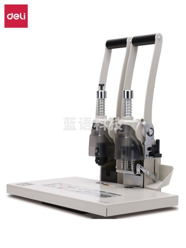 得力(deli)T502 省力型单据打孔机 财务凭证装订机 自动断电保护