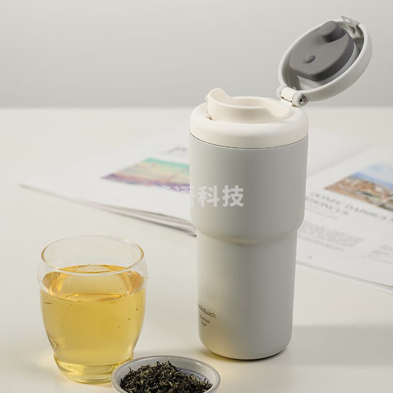 乐扣乐扣(LOCK&LOCK) 初见弹跳保温杯内胆镀钛LHC3291灰色480mL (