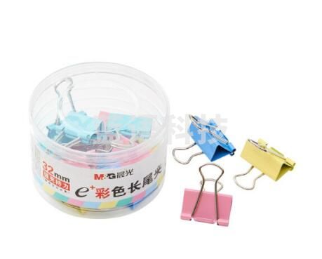 晨光(M&G)ABS92740 Eplus系列32mm彩色长尾夹燕尾夹票据夹 24枚/筒(单位：筒)