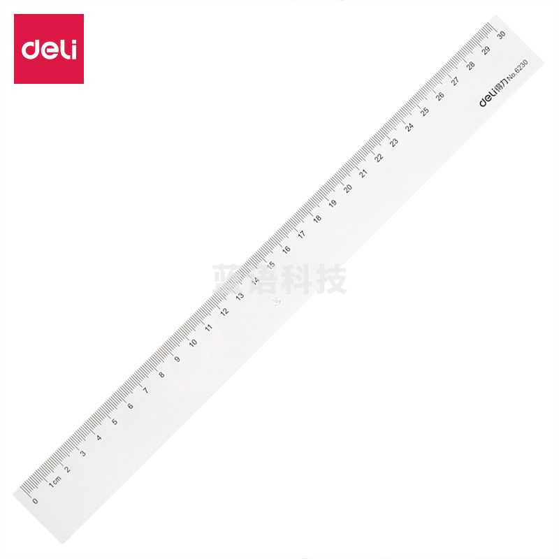 得力6230直尺30cm20个/盒