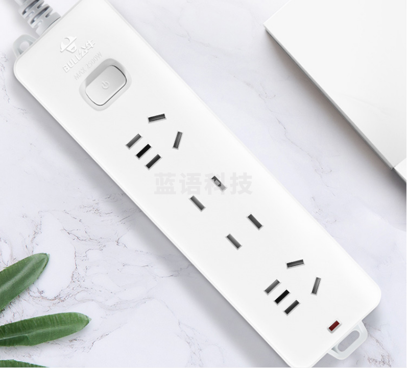 公牛(BULL)GN-211插座 4位总控1.8米