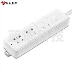 公牛(BULL) GN-406D 插线板 3位总控全长3米