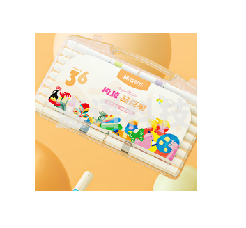 晨光(M&G)文具36色防水速干大容量丙烯马克笔单头耐磨 美术学生儿童手绘咕卡画笔涂鸦DIY水性丙烯PP盒装考试