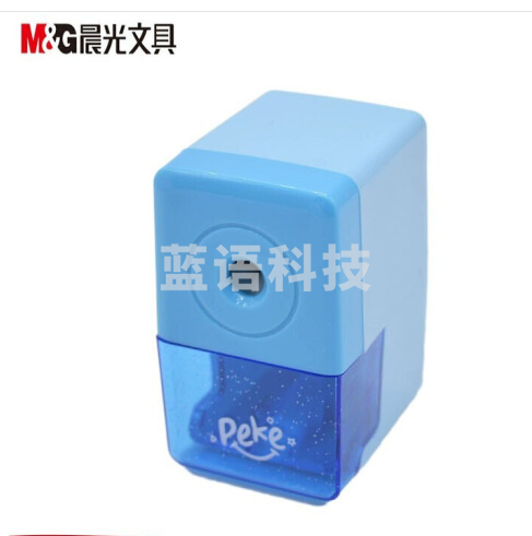晨光(M&amp;amp;G)文具方款半自动省力 铅笔卷笔刀转笔刀 单个装颜色随机APS95672
