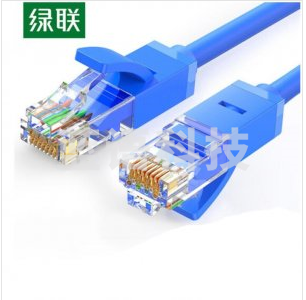 绿联 UGREEN 11203 六类网线 NW102 CAT6类千兆八芯双绞跳线 3米 蓝色