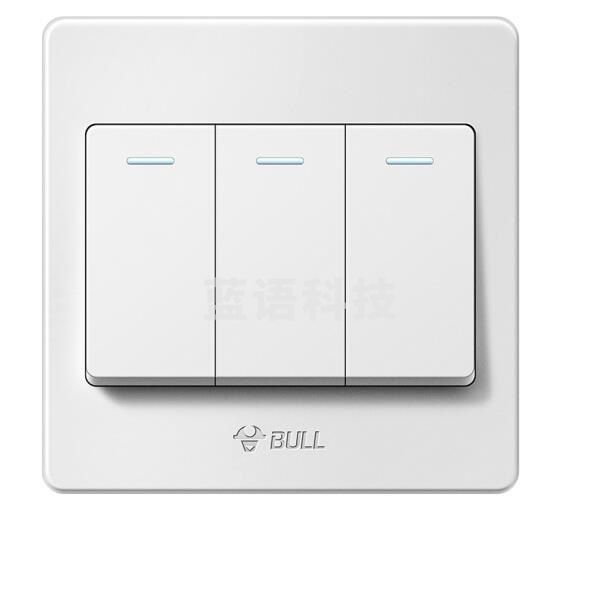 公牛(BULL) 开关插座 G07系列 三开单控开关