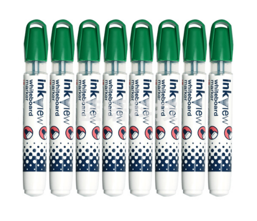 三菱(uni)可擦白板记号笔 PWB-202办公文具儿童记号笔 1.8mm-2.2mm 绿色 12支装