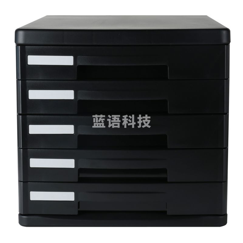 得力9773五层硬塑文件柜(黑)(只)