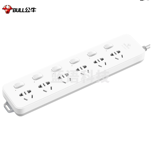 公牛(BULL)GN-313 新国标插座/插线板 6位分控全长3米 超功率保护插座