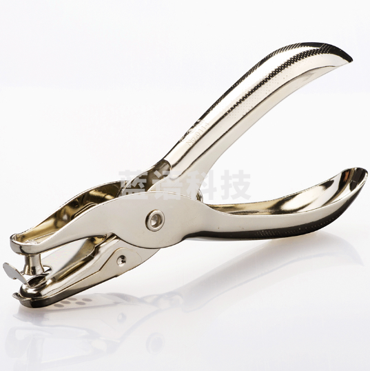 得力(deli) 手握式全金属单孔打孔器打孔机银色 0114