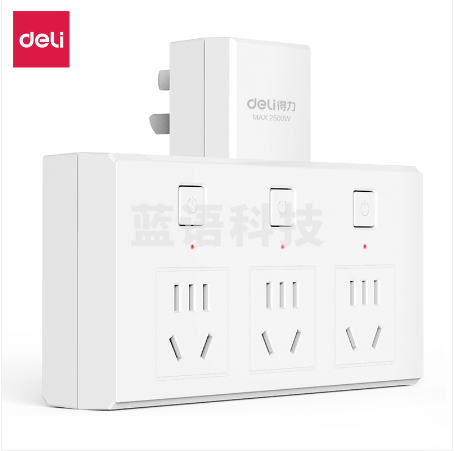 得力27082 转换器_3组_彩盒装(白)(只)..