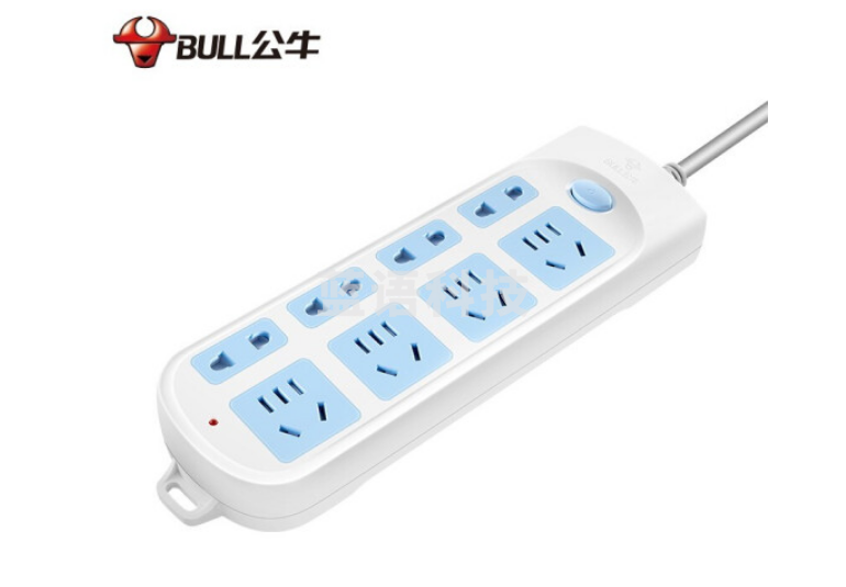 公牛(BULL)GN-610插座 8位总控3米