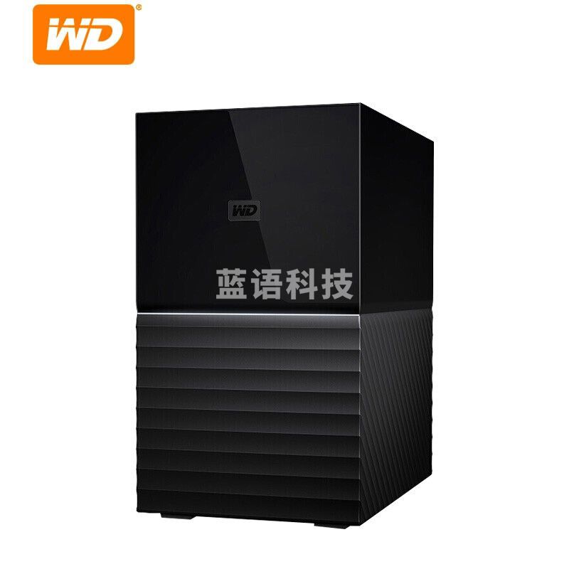西部数据(WD)My Book 移动硬盘36T 3.5英寸桌面硬盘加密 双盘位36TB(WDBFBE0360JBK) 定制