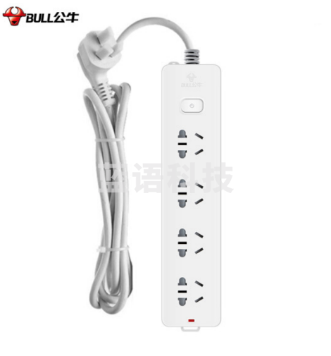 公牛(BULL)GN-410-3米 多位插座10A250V