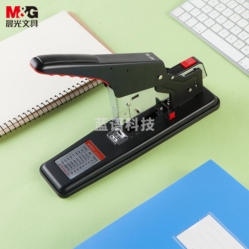 晨光  ABS92772 重型厚层订书机 办公装订机 200页重型订书器 (适配23/6~23/23订书钉) 黑色.