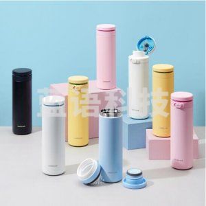 乐扣乐扣 locknlock LHC3274 316不锈钢弹跳保温杯 商务便携保温保冷随手杯 430ml 蓝色 (