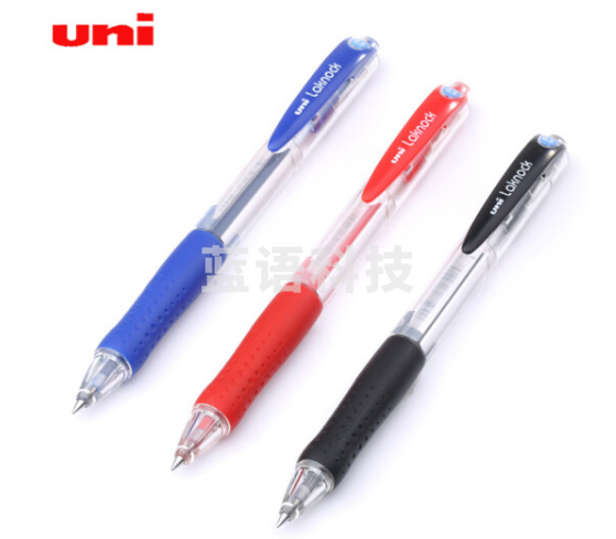 三菱 原产进口 圆珠笔 SN-100 学生办公文具 按动原子笔按压式圆珠笔 0.7mm 红色笔