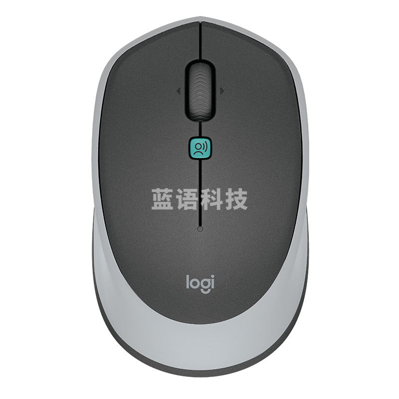 罗技 M380 语音鼠标 无线鼠标 AI智能语音输入 多国语言即时翻译 快速听写输入 石墨黑