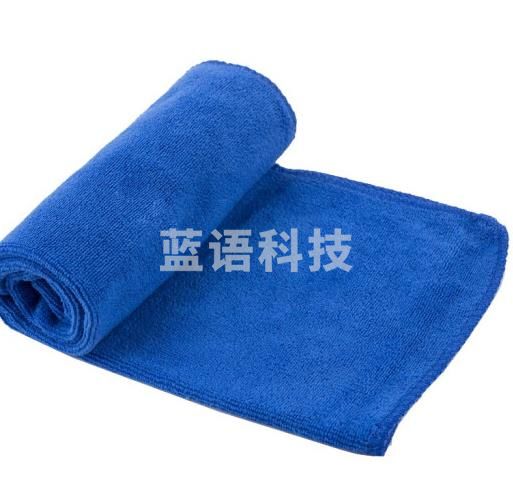 海斯迪克 HKY-71 多用途清洁抹布 擦玻璃搞卫生厨房地板洗车毛巾 酒店物业清洁抹布30×60cm 蓝色(10