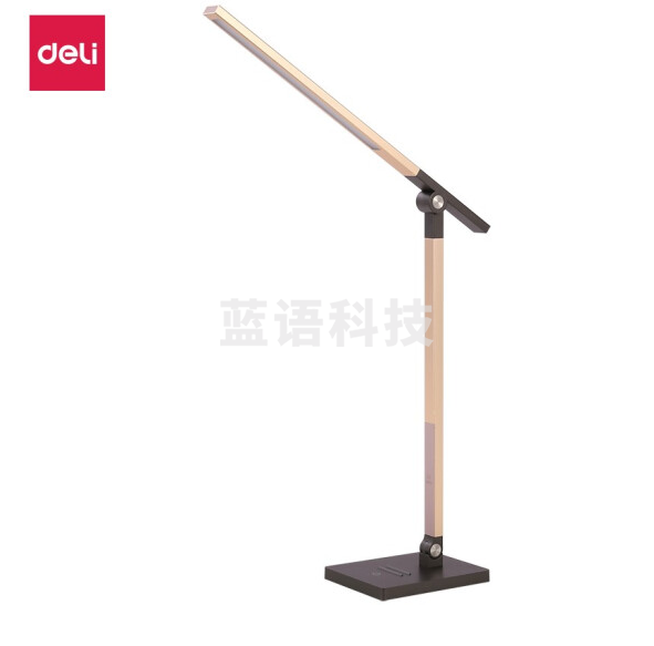 得力(deli)4302香槟色 LED台灯 五档可调光