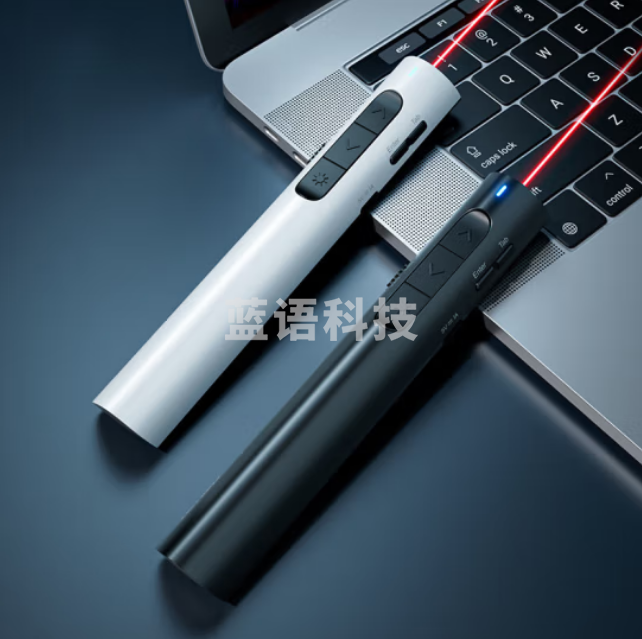 得力(deli)激光笔 ppt翻页笔 双尾插 演讲笔激光翻页笔 无线演示器 红光 黑2801