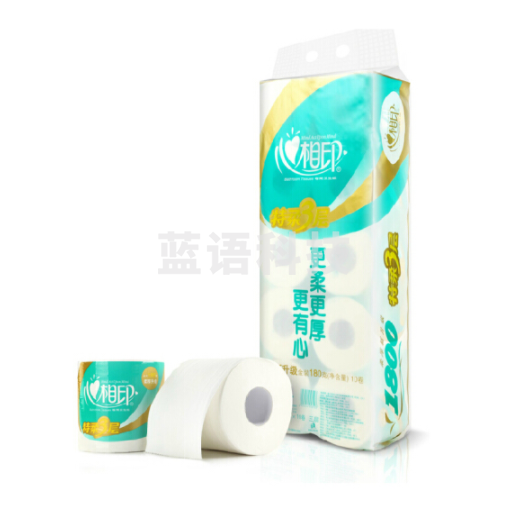 心相印   3层卫生纸  180g纸巾  10卷/提  厕纸  家庭装卷筒纸BT810