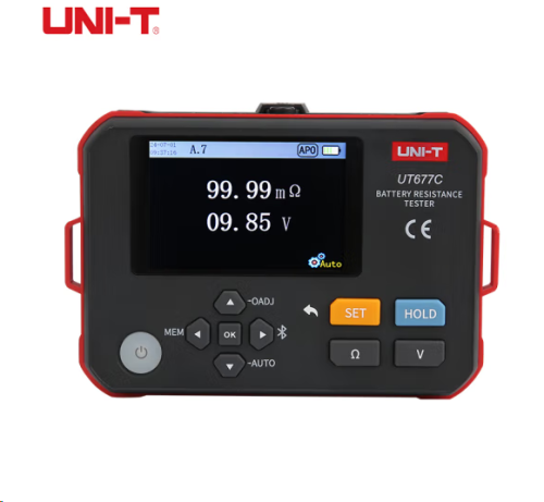 优利德(UNI-T)UT677C高精度电池内阻测试仪锂电蓄电池电压电阻测试仪