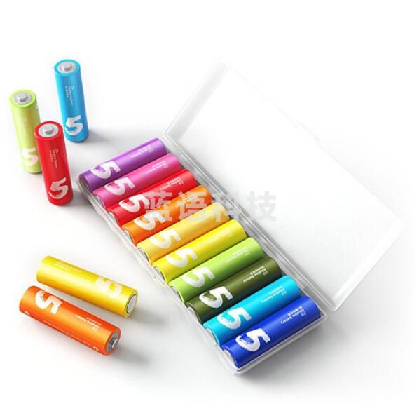小米 紫米彩虹电池5号碱性电池10粒   40粒/盒   整盒起售