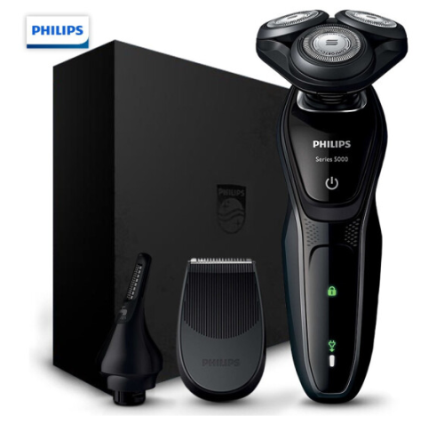 飞利浦（PHILIPS） 电动剃须刀男士胡须刀多功能剃胡刀三刀头剃胡刀线下同款S5082/61