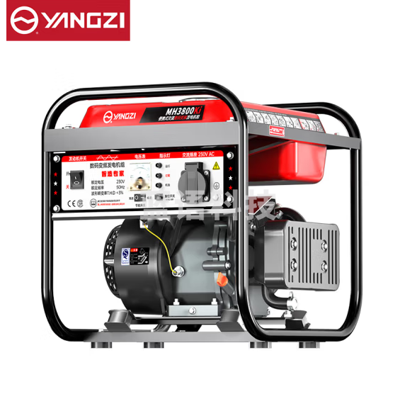 扬子（YANGZI）汽油发电机家用便携式户外轻音遥控变频220V小型露营4KW单相手启动（大输出款）