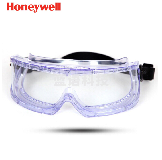 Honeywell/霍尼韦尔护目镜 聚醋酸酯防化镜片 防雾护目镜 橡胶头带 1007506