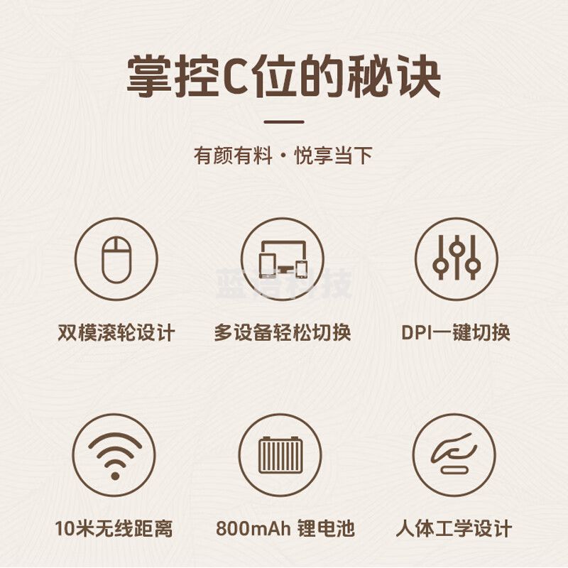 联想（Lenovo）M1 Master蓝牙无线鼠标 可充电双模办公鼠标 人体工学右手鼠标 蓝牙三通道 电脑笔记本平板 风暴灰