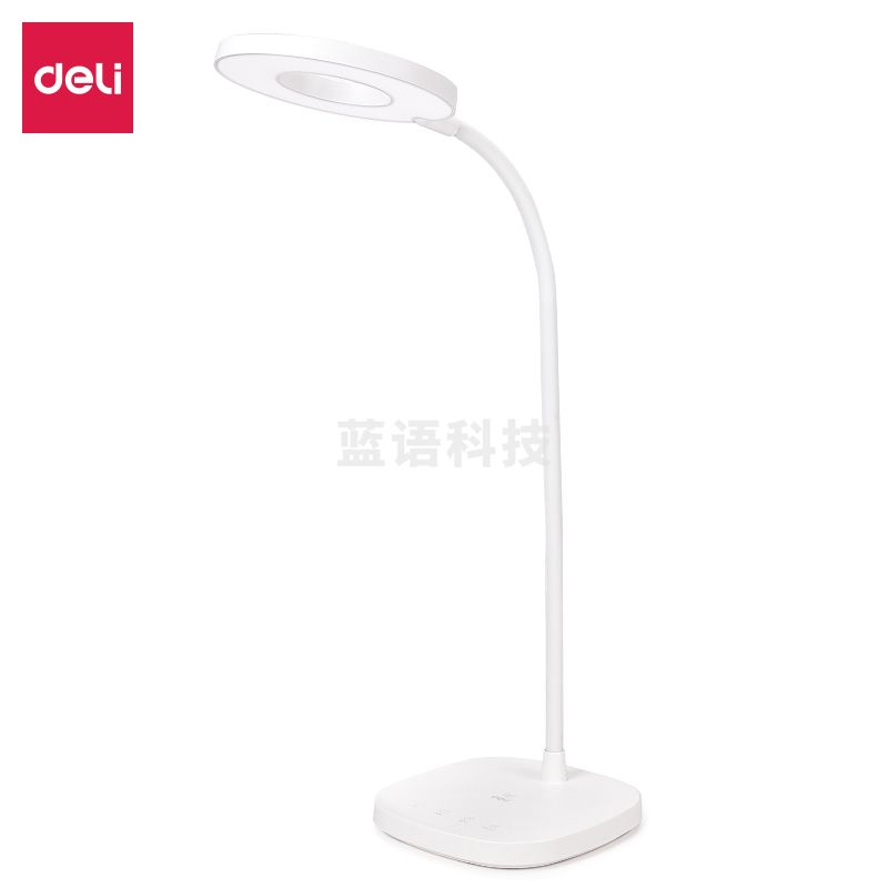得力(deli) 4305 LED台灯 12W 6档亮度 白色