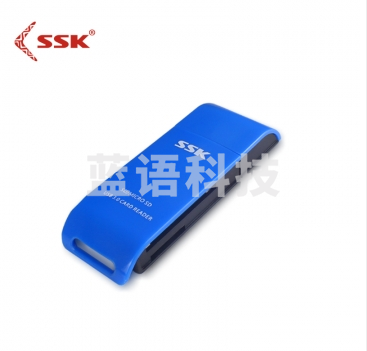 飚王(SSK)SCRM331二合一读卡器 USB3.0高速读写 支持手机TF卡SD单反相机卡