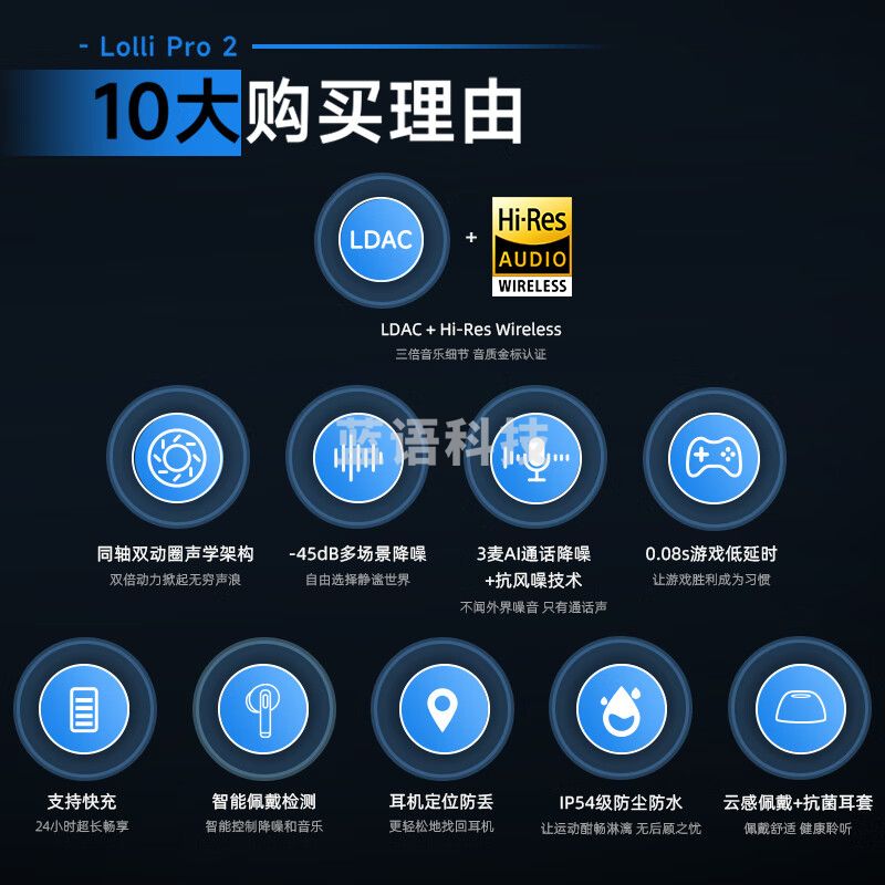 漫步者（EDIFIER）Lolli Pro2 真无线主动降噪蓝牙耳机 金标认证 蓝牙5.3 适用苹果华为小米 白色