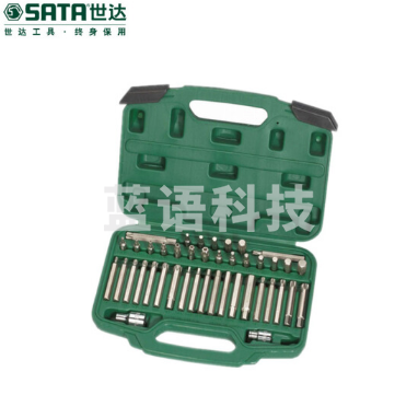 世达（SATA）42件8MM系列旋具头组套货号09327