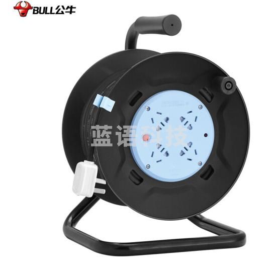 公牛(BULL)GN-8030 4位 30米工程接线移动电缆卷线盘线轴