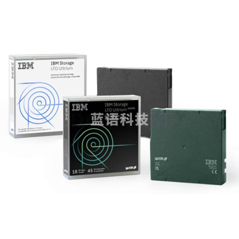 联想（Lenovo）磁带数据记录存储 IBM磁带含条码标签 LTO9 18TB-45TB(压缩容量) 1盘装 02XW568