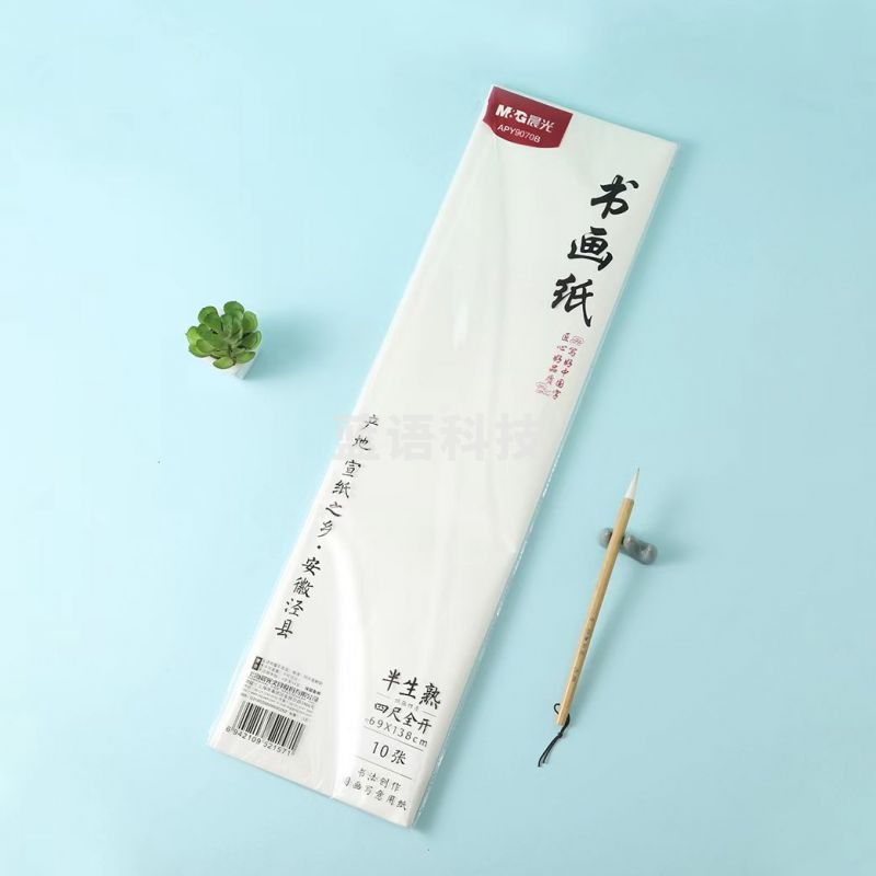 晨光半生熟书画纸四尺宣纸10张/包 APY9070B