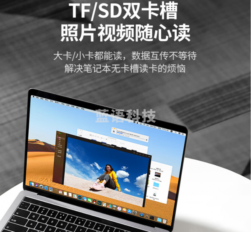 绿联Type-C扩展坞USB-C转HDMI雷电4拓展坞60Hz投屏网线转接头HUB读卡器通用苹果15华为小米笔记本ipad