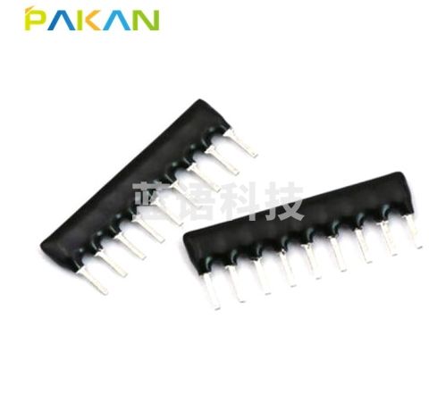 PAKAN 9脚排阻 9P 10K 排电阻器 A09-103 脚距2.54mm 300个