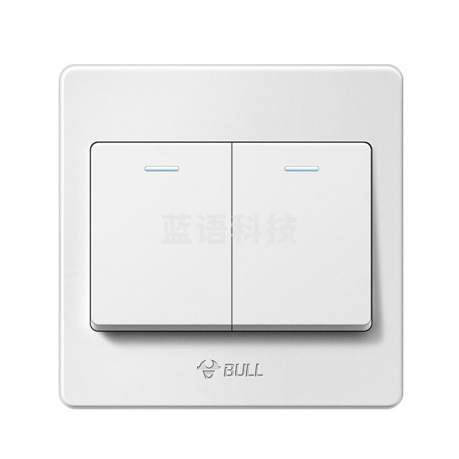 公牛(BULL) 双开双控开关 86型面板G07K212C 白色 暗装